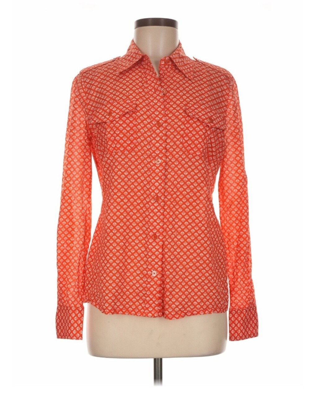 Tory Burch Brigitte Button Down Blouse, Size 4